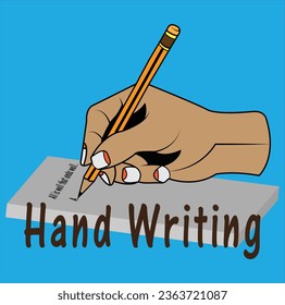 Hand Writing Vector T-Shirt Design