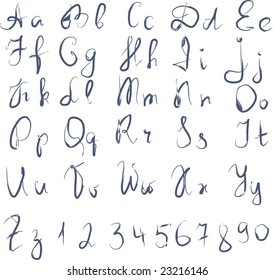 Hand Written Alphabet