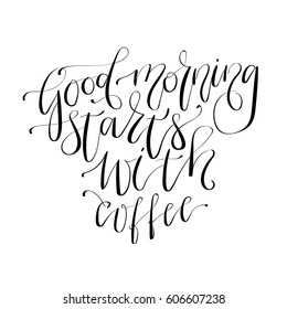Hand written calligraphy. Vector illustration. Digitally generated lettering print.