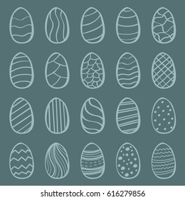 Hand written Easter text.Greeting card text templates with Easter eggs isolated on color background. Happy easter lettering modern calligraphy style.