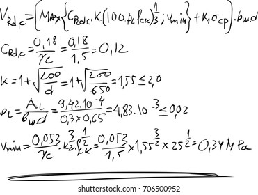 Hand written equations