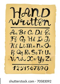 hand written font