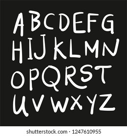 Hand written font set