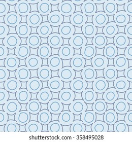 Hand written geometric shapes background. Seamless pattern. Vector.