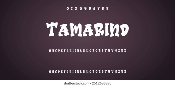 Hand written graffiti font alphabet. Vector