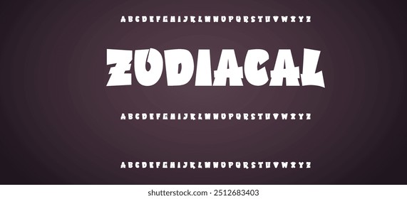 Hand written graffiti font alphabet. Vector