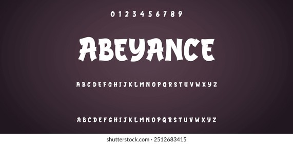 Hand written graffiti font alphabet. Vector