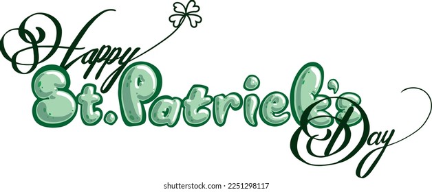 hand written 'Happy St. Patrick's Day'