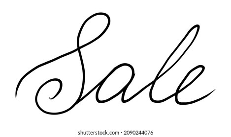 Hand written lettering illustration vector template calligraphy sign