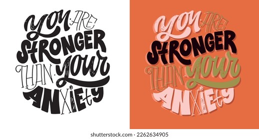 Hand written lettering quote . Unique calligraphic design. Modern Typographic modern script. T-shirt design, mug print.