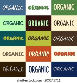 Hand Written Organic Font Selection Set