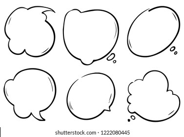 Hand Written Speech orText or Thought Bubbles
