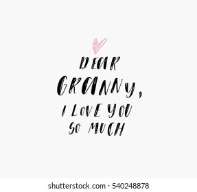 Hand written text. Modern calligraphy. 