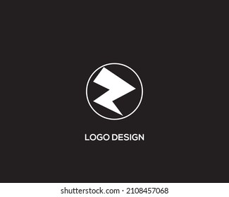 Hand Written Vector Logo Letter Z. Z Letter Design Vector