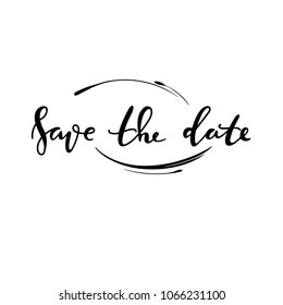 hand written wedding quote with plant