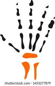  Hand x-ray icon for your project
