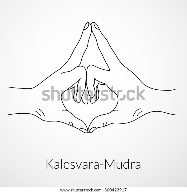 hand mudra drawing