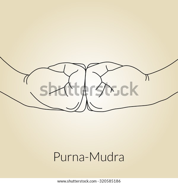 hand mudra drawing