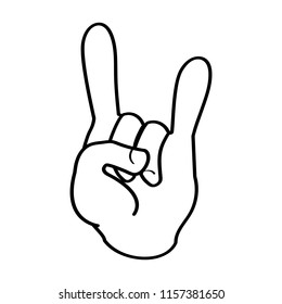 Hand zombie icon. Rip. Vector illustration.