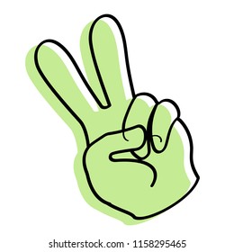 Hand zombie icon. Rip. Vector illustration.