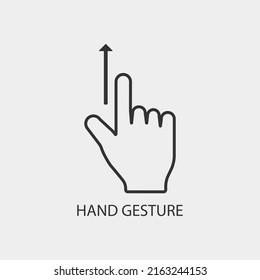 Hand_Gesture vector icon illustration sign