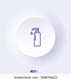 hand_soap Icon. Medicine and Healthcare vector line icons, sign and symbols in flat design medicine and health with elements for mobile concepts and web apps.