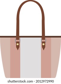 Handbag back illustration material vector
