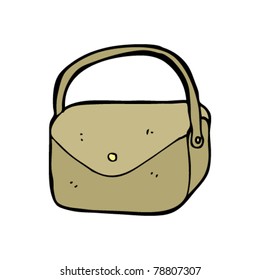 caricatura de bolsos de mano