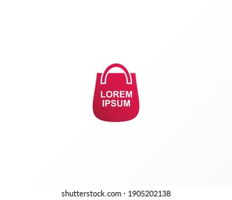 Handbag concept logo design icon
