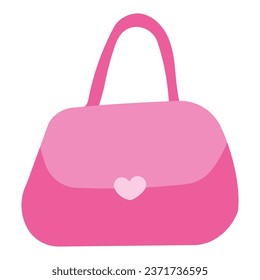 handbag cosmetics things female pink heart doll