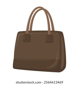 Handbag Emoji Icon Illustration. Elegant Bag Vector Symbol Emoticon Design Doodle Vector.