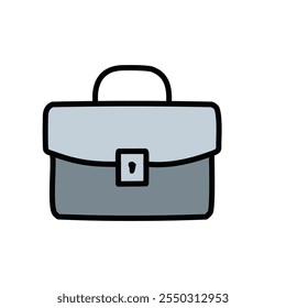 handbag fashion accessory isolated icon vector illustration design thick and thin line