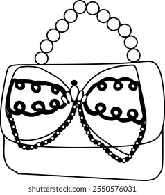 Handbag fashonable female vector ikustration 