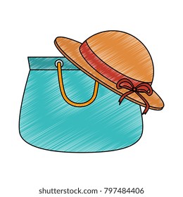 handbag female with hat