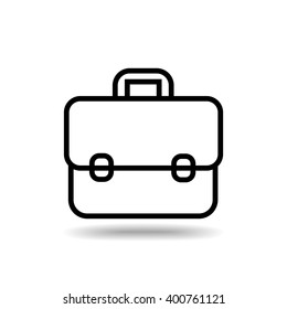 Handbag flat icon isolate on white background vector illustration eps 10