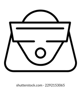 Handbag Flat Icon Isolated On White Background