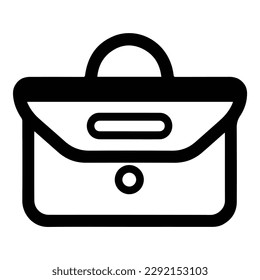 Handbag Flat Icon Isolated On White Background