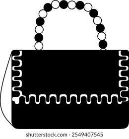 Handbag girl style vector and ilustration