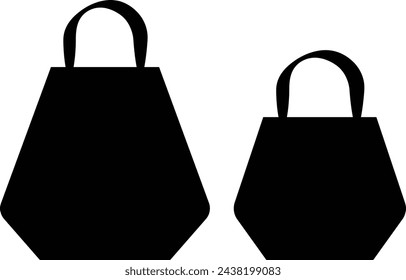 Colección de iconos de bolso. Ilustración vectorial.
