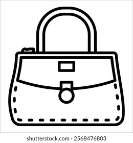 Handbag Icon Element For Design