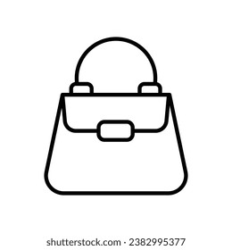 Handbag icon isolate white background vector stock illustration