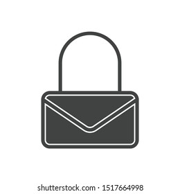 Handbag icon isolated on white background. Bag symbol modern, simple, vector, icon for website design, mobile app, ui. Vector Illustration