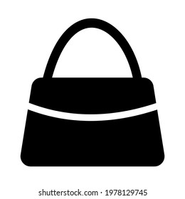 Handbag icon isolated vector illustration. High quality black style vector icon