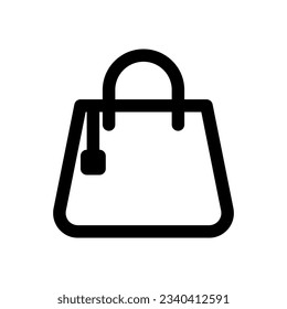 handbag icon line style vector