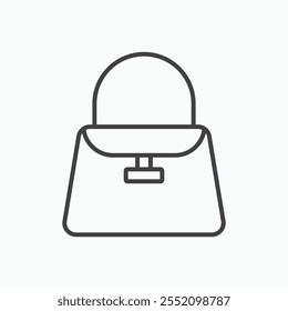 Handbag icon. line style vector icon.