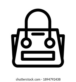 handbag icon or logo isolated sign symbol vector illustration - high quality black style vector icons
