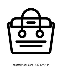handbag icon or logo isolated sign symbol vector illustration - high quality black style vector icons

