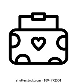 handbag icon or logo isolated sign symbol vector illustration - high quality black style vector icons
