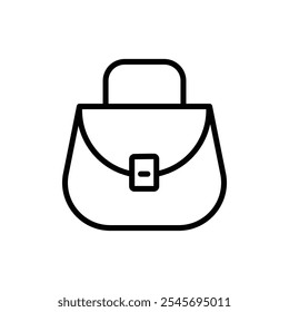 Handbag icon logo sign set vector outline