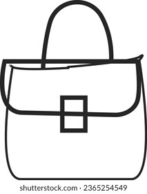 handbag icon on white background, Women Fashion Bags